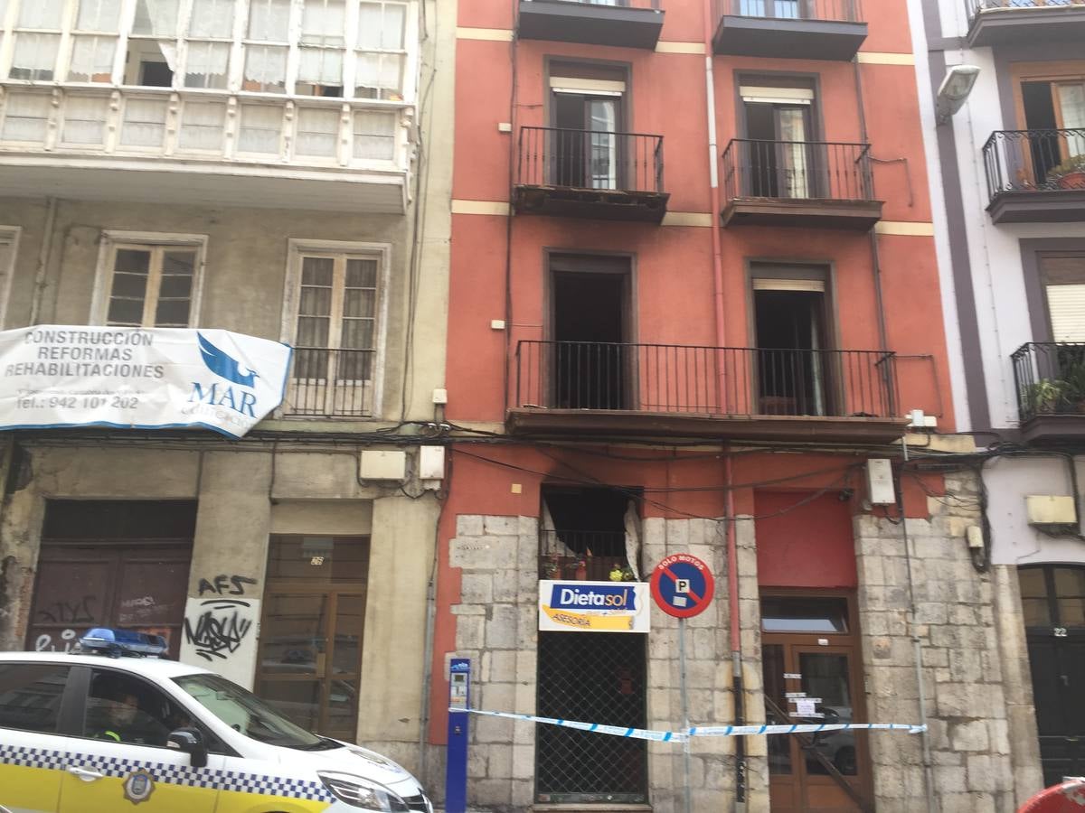 Incendio en la calle Cisneros