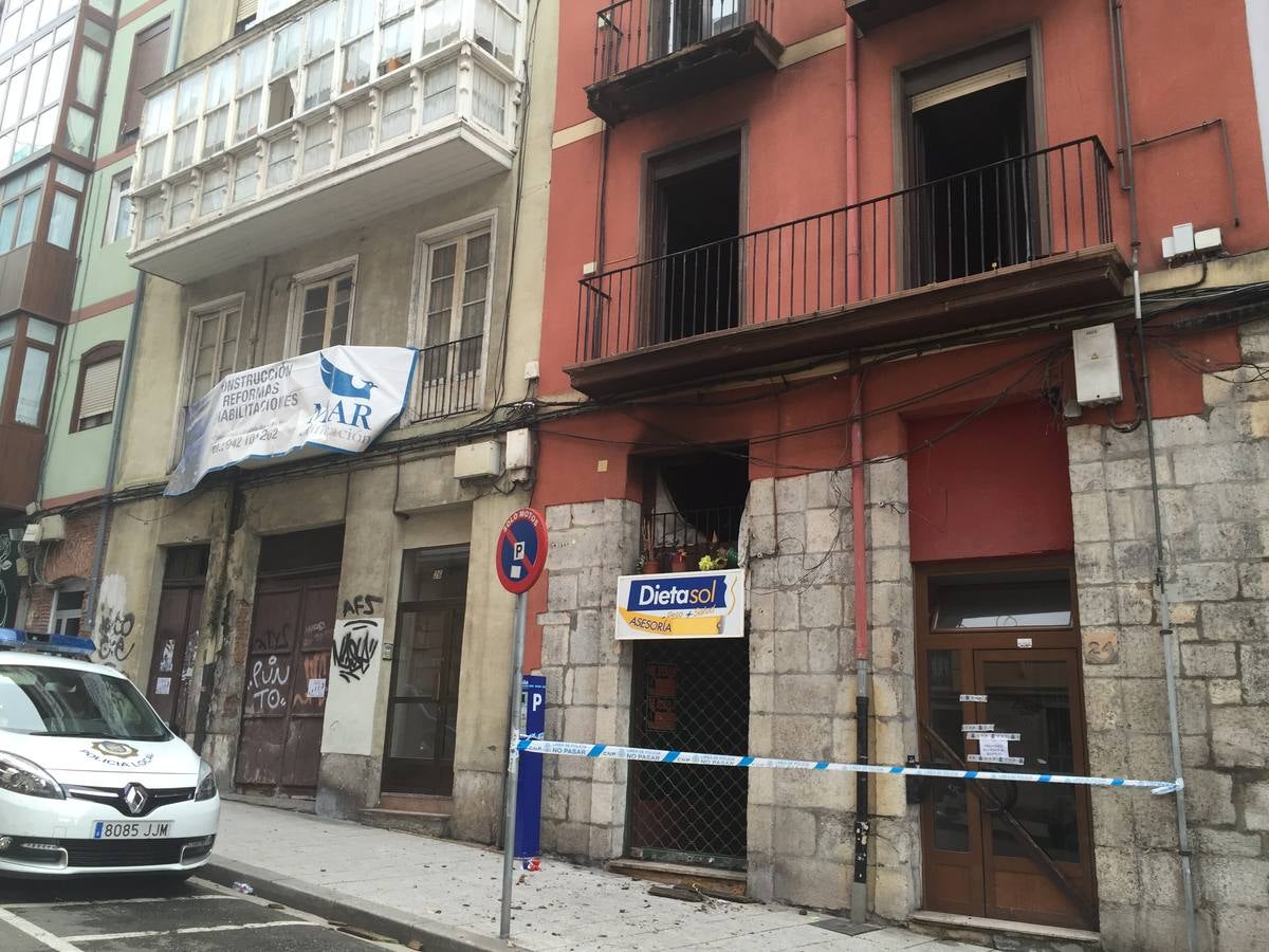 Incendio en la calle Cisneros