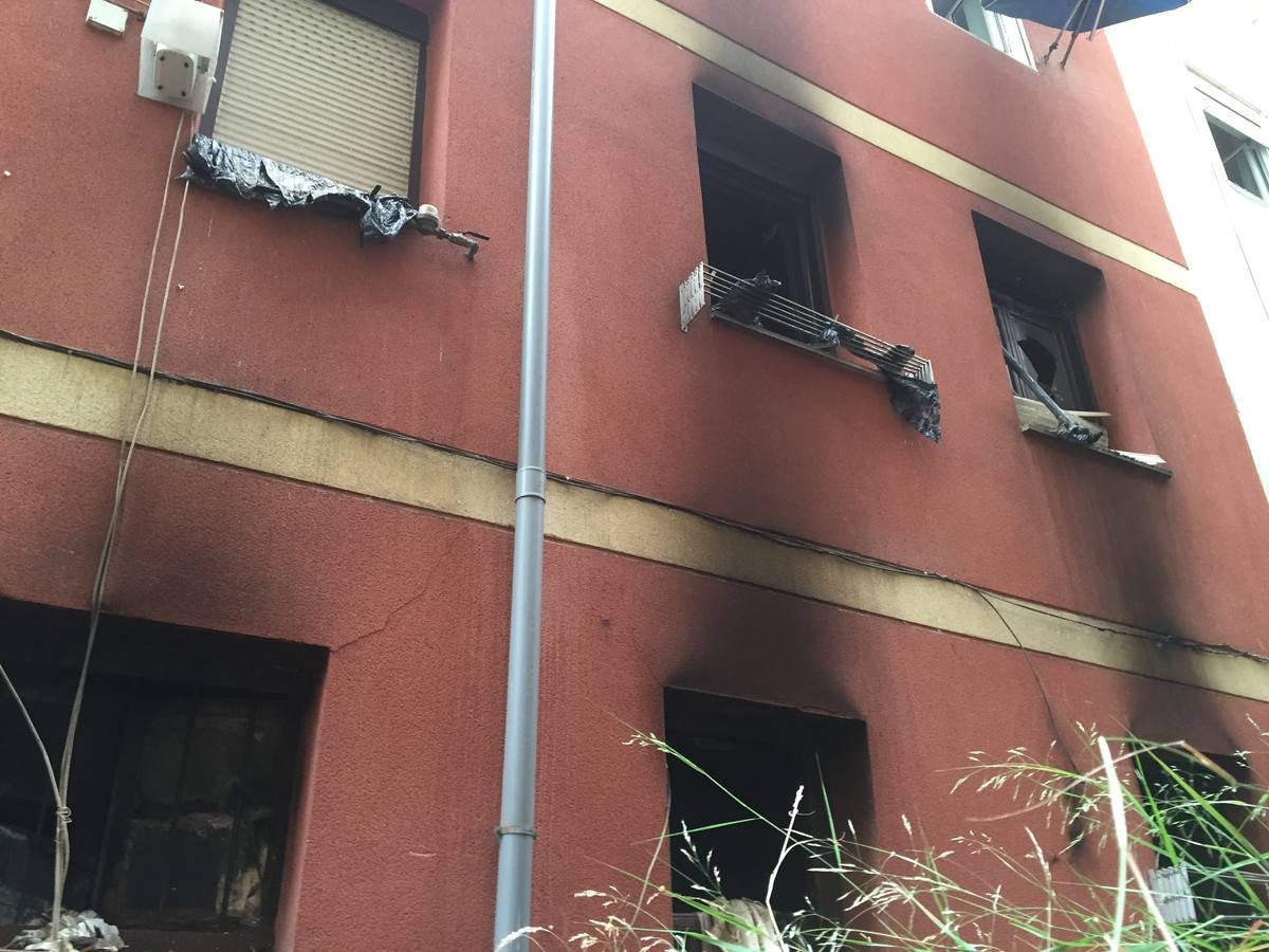 Incendio en la calle Cisneros