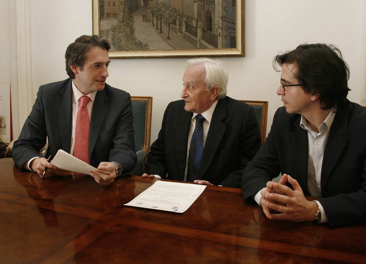 2008. Con el alcalde de Santander, Íñigo de la Serna.