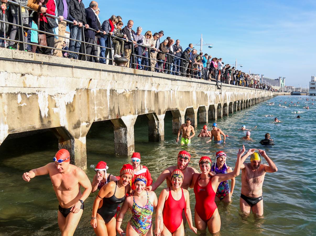 Natación navideña