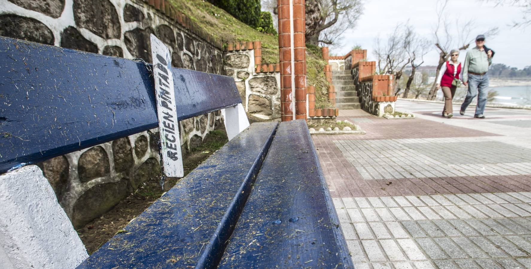 Bancos en los que descansar