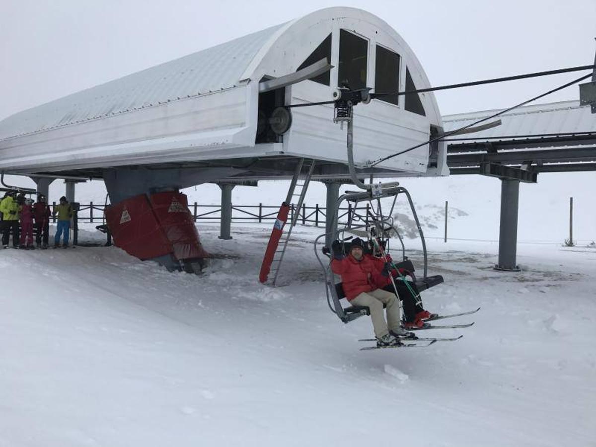 Buen ambiente en la estación de esquí de Alto Campoo