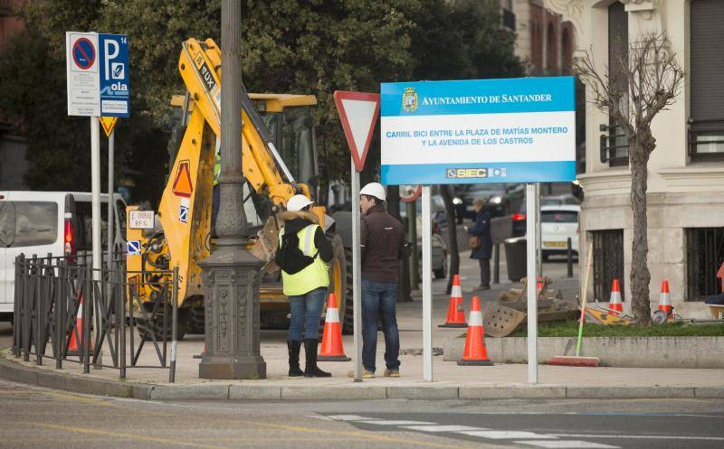 Arrancan las obras del carril-bici entre Puertochico y Los Castros