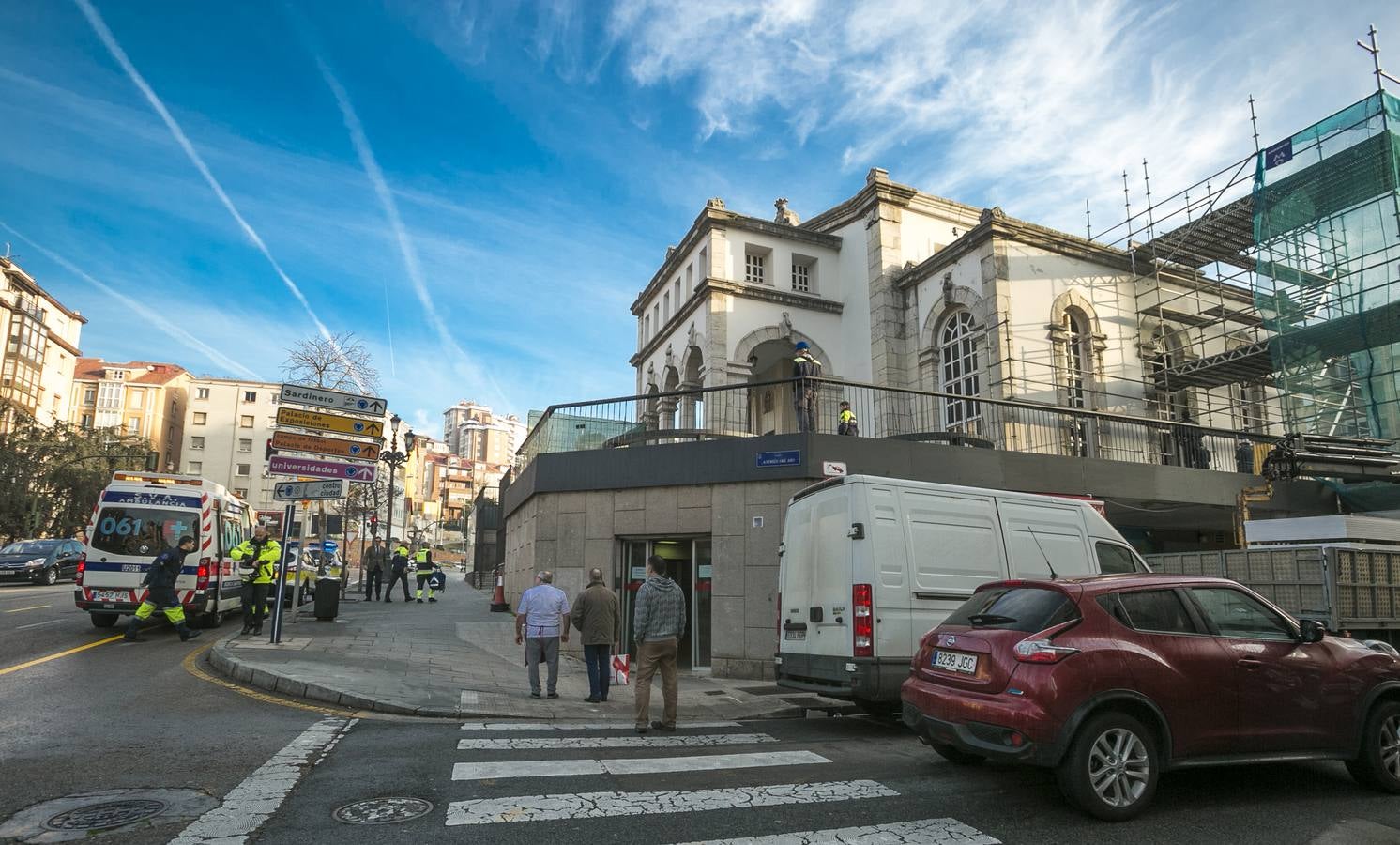 Accidente laboral en las obras del centro Doctor Madrazo