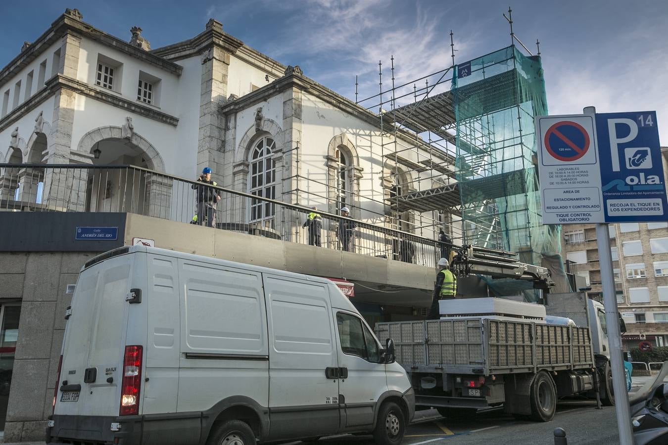 Accidente laboral en las obras del centro Doctor Madrazo
