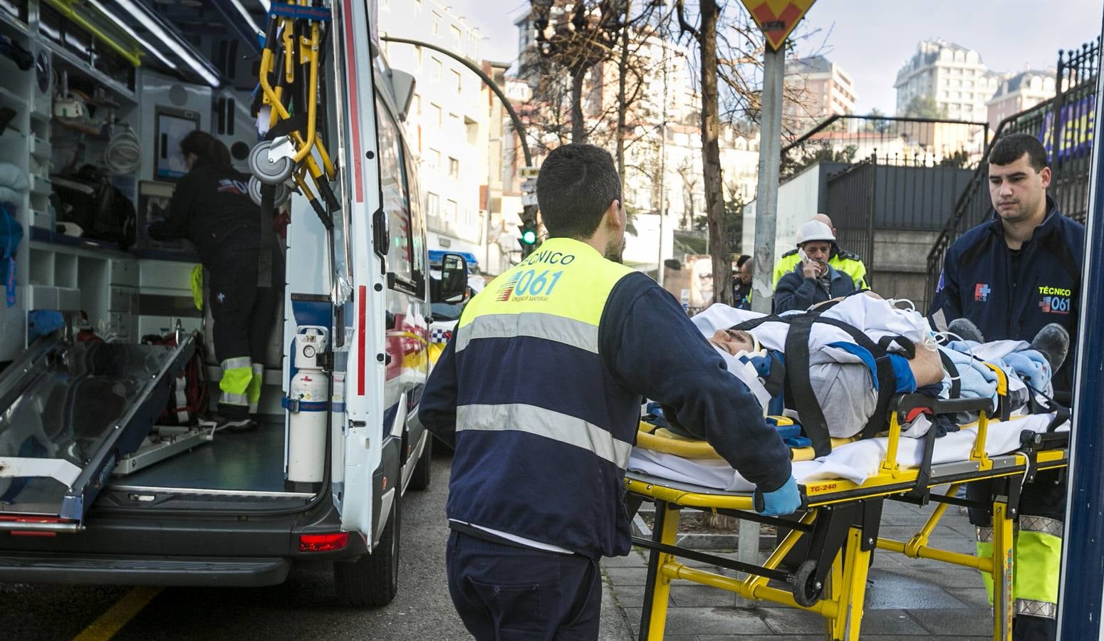Accidente laboral en las obras del centro Doctor Madrazo