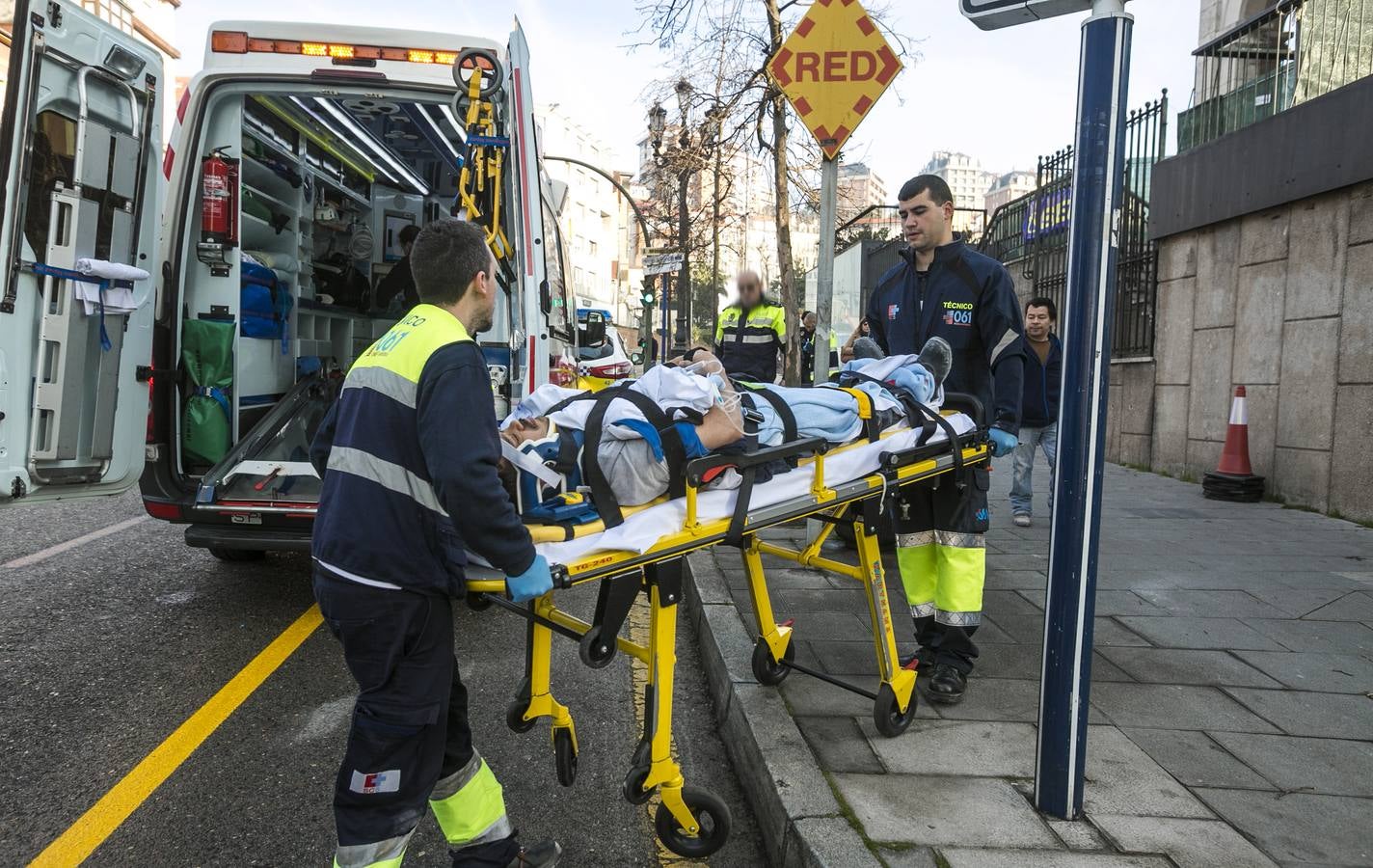 Accidente laboral en las obras del centro Doctor Madrazo