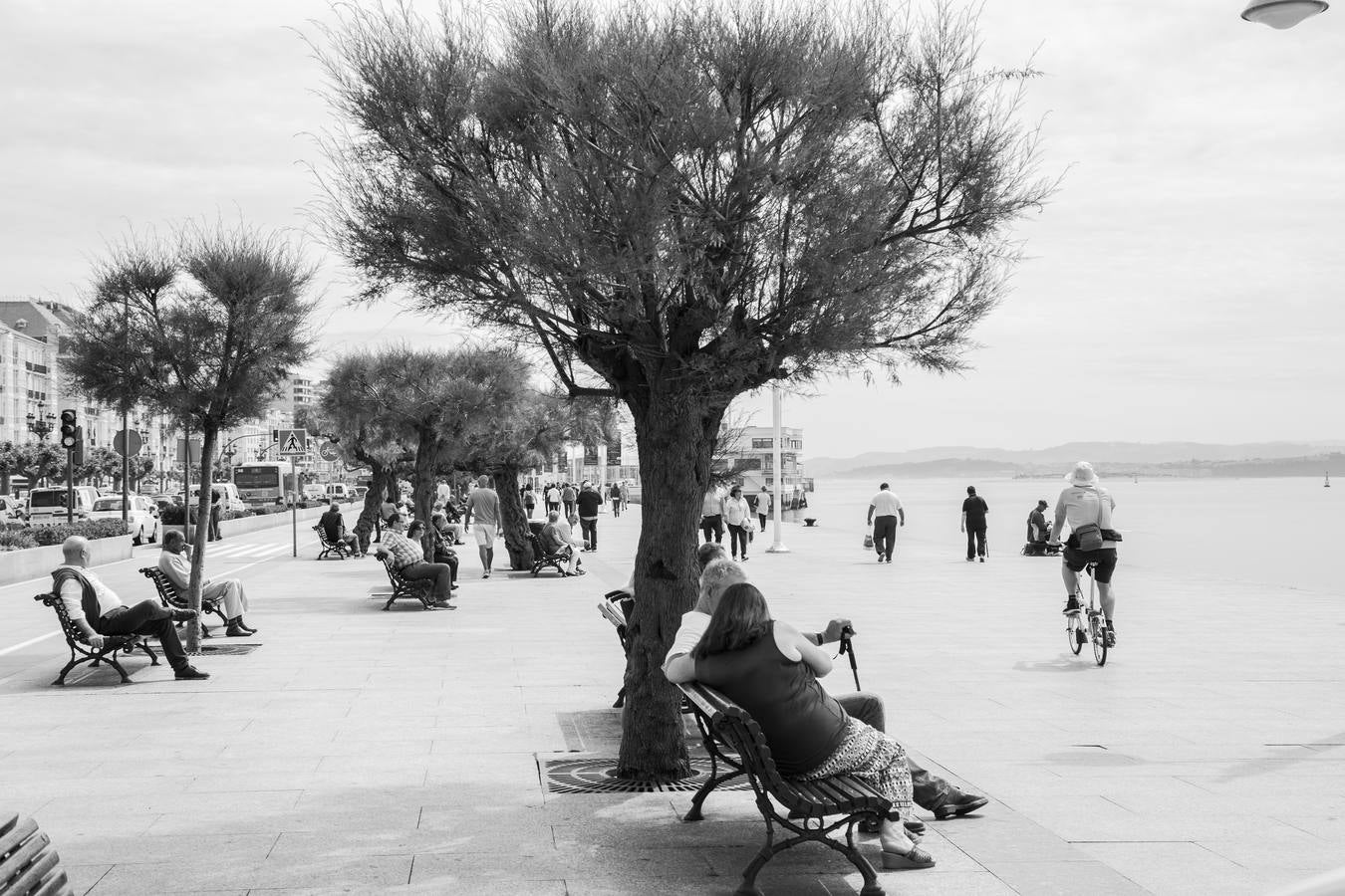 Santander en blanco y negro