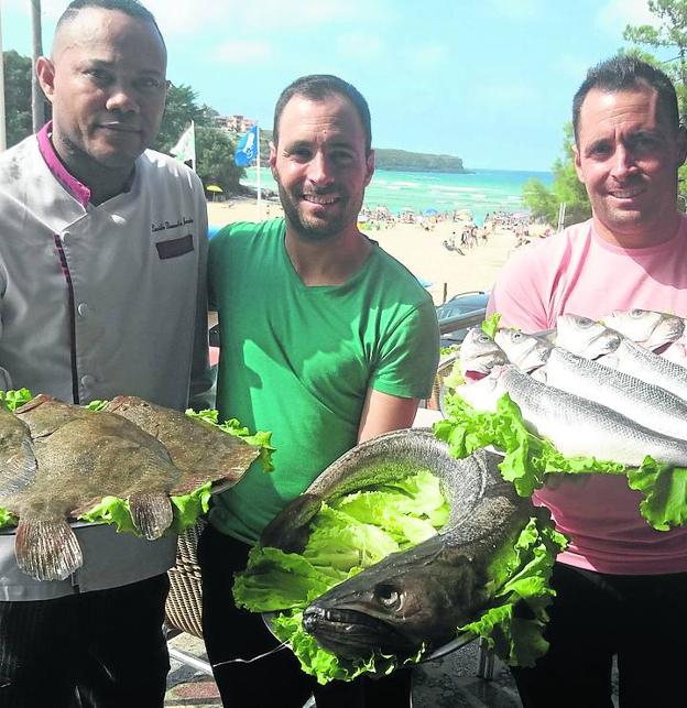 Lucilo Quesada y Javier y Saul Campo