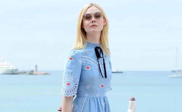 Elle Fanning, en Cannes.