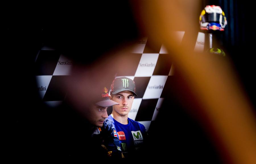 Maverick Viñales, en rueda de prensa.