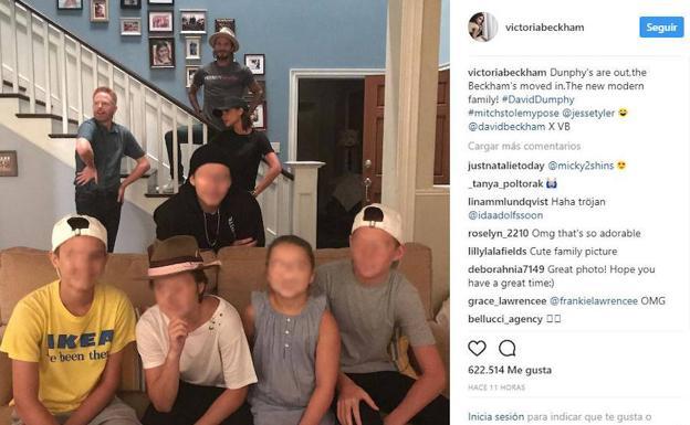 Los Beckham visitan el set de rodaje de 'Modern Family'