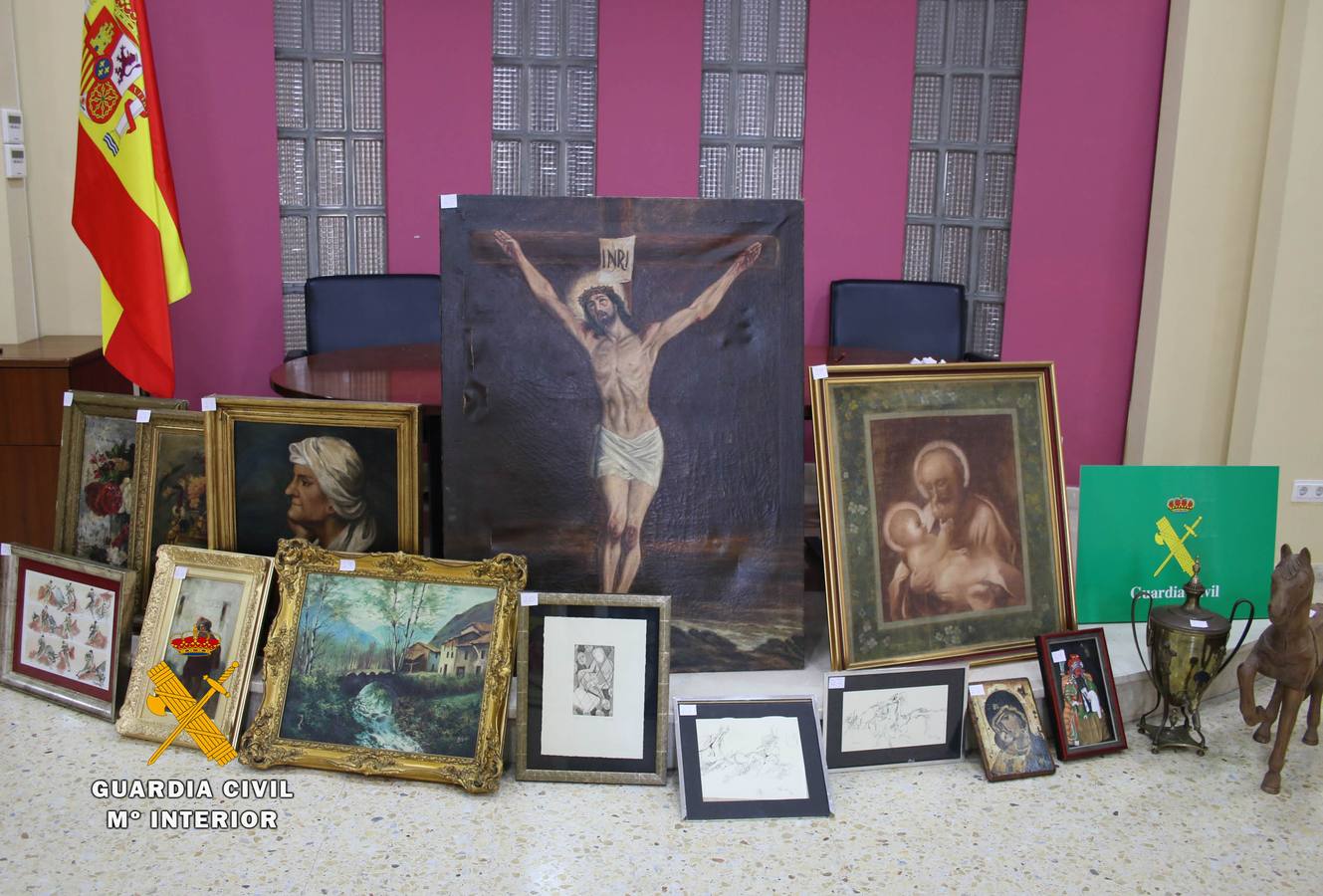 Recuperación de obras de arte robadas en casas de Cantabria