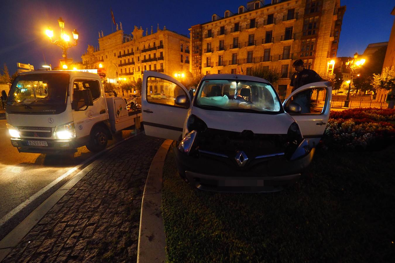 &#039;Aparcado&#039; en la rotonda