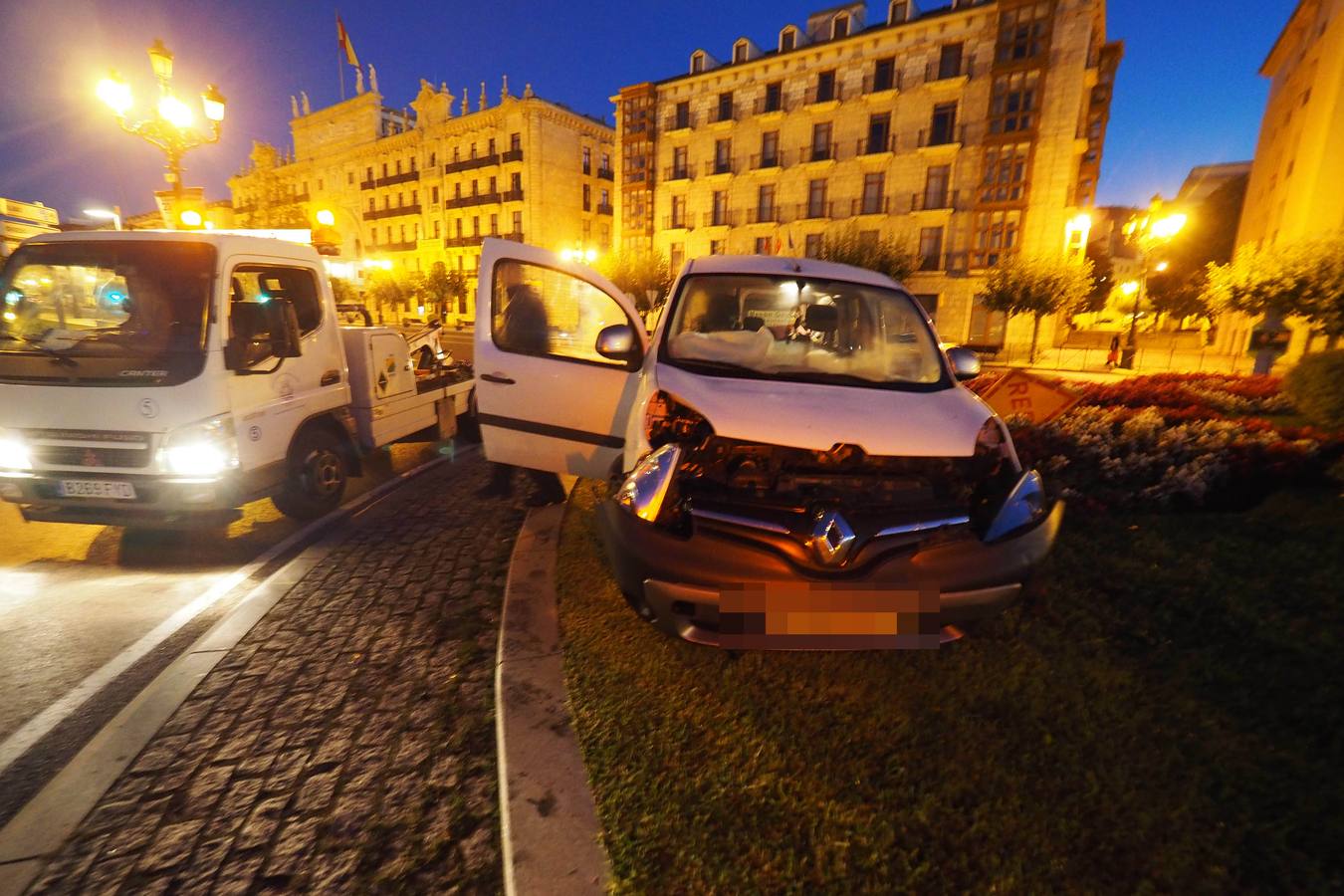 &#039;Aparcado&#039; en la rotonda