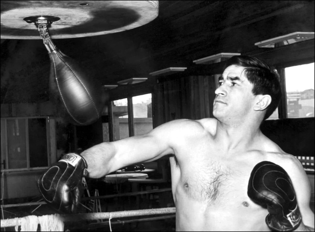 José Manuel Ibar Azpiazu ‘Urtain’, durante una sesión de entrenamiento fotografiada en los años 70.