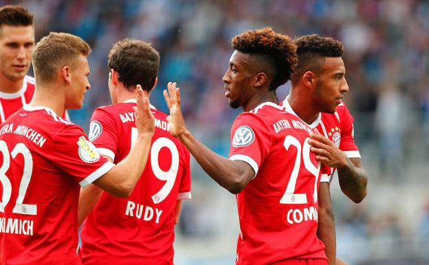 Jugadores del Bayern de Múnich, durante la pretemporada.