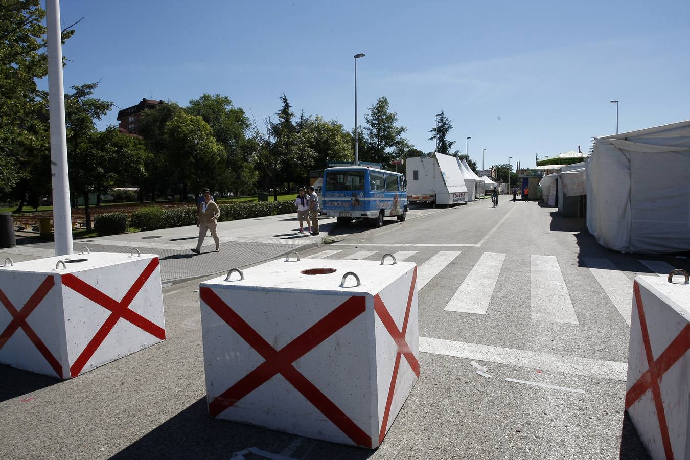 Bolardos y bloques para la seguridad en las fiestas