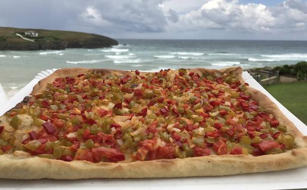 Un paisaje del Cantábrico, aunqe sea una receta mediterránea.