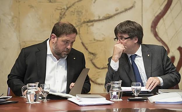 Junqueras y Puigdemont.