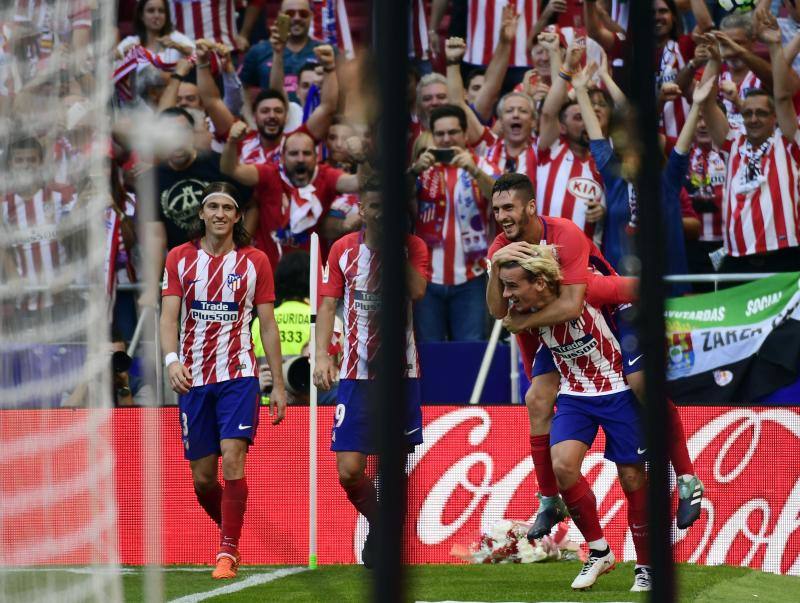 Las mejores imágienes del triunfo del Atlético ante el Sevilla (2-0) en el Wanda Metropolitano