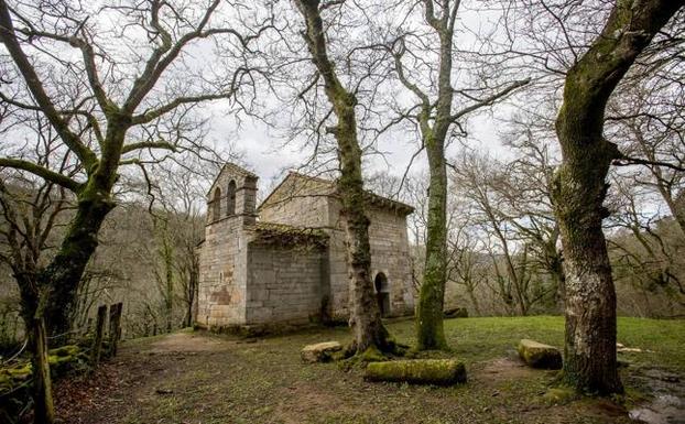 Ermita mozárabe de San Román de Moroso, en Bostronizo.