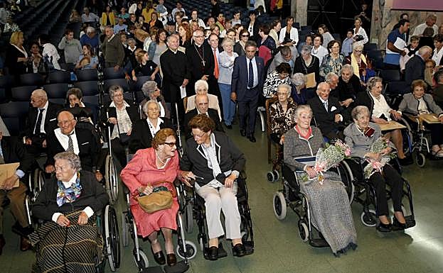Gran parte de los homenajeados por la Fundación Asilo