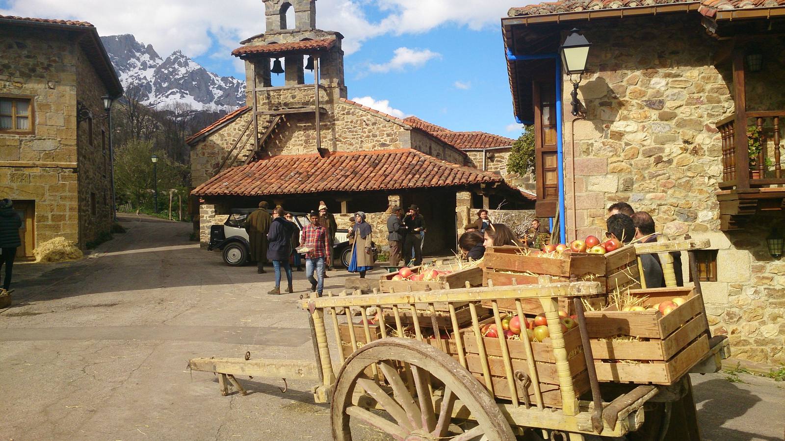 Rodaje de la película Heidi.