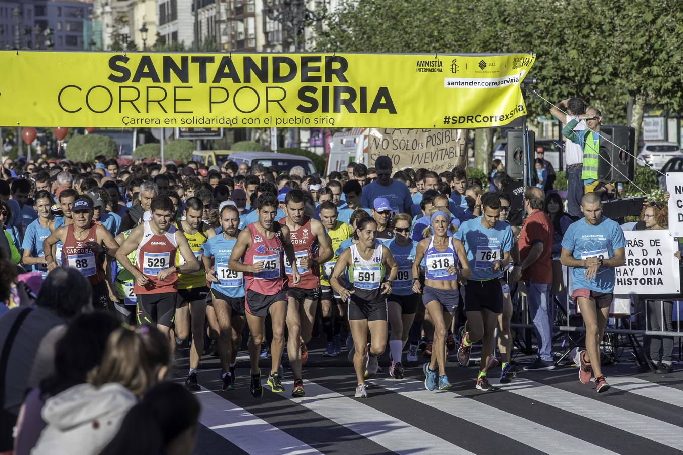 Santander corre por Siria