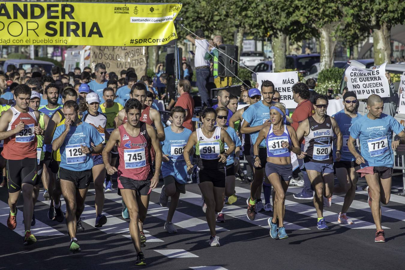 Santander corre por Siria