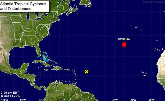 El huracán Ofelia se aproximará a la costa gallega.