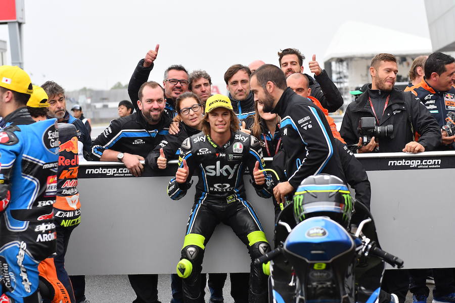 El francés Johann Zarco logró la 'pole' de MotoGP en el circuito de Motegi, por delante del italiano Danilo Petrucci y el español Marc Márquez.