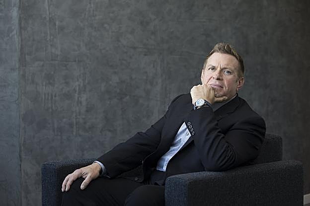 El directivo médico de la compañía multinacional Gilead, durante la entrevista concedida a Innova+ con motivo de su estancia en Madrid. 