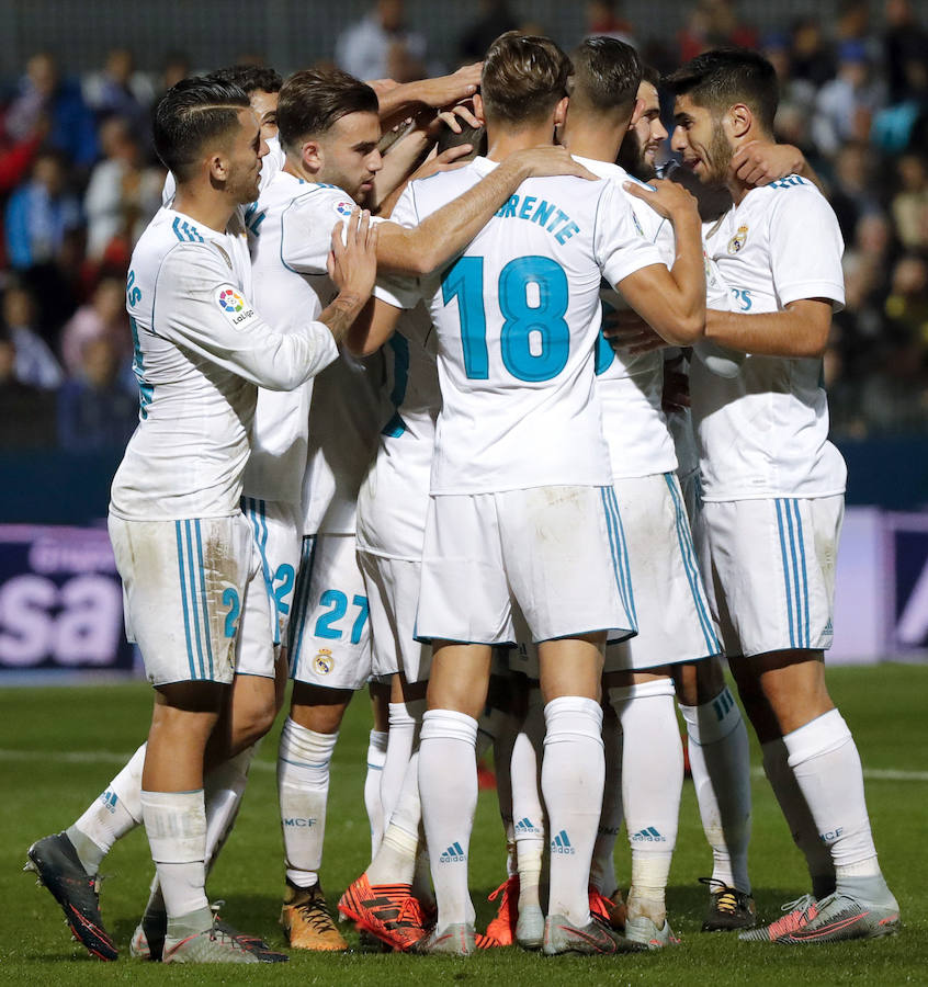 El Real Madrid venció por 0-2 con dos goles de penalti transformados por Asensio y Lúcas Vazquez. El 'Fuenla' aguantó el empate al descanso pero terminó derrotado en la segunda parte tras un gran desgaste físico. 