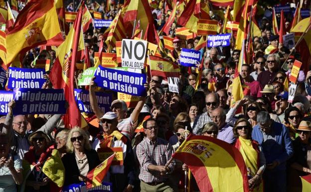 Manifestantes en Colón.