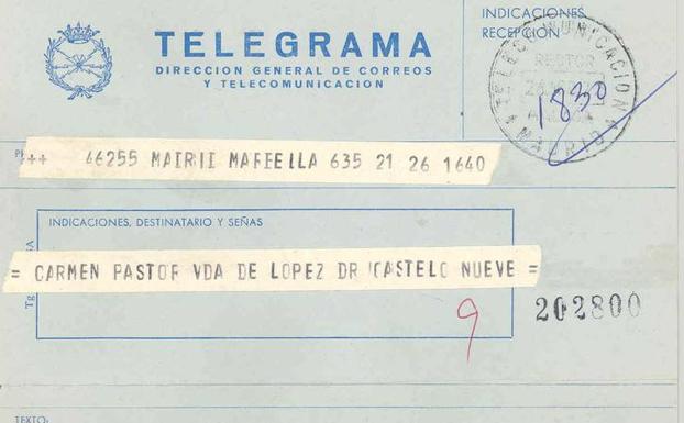 Imagen principal - Esto era un telegrama