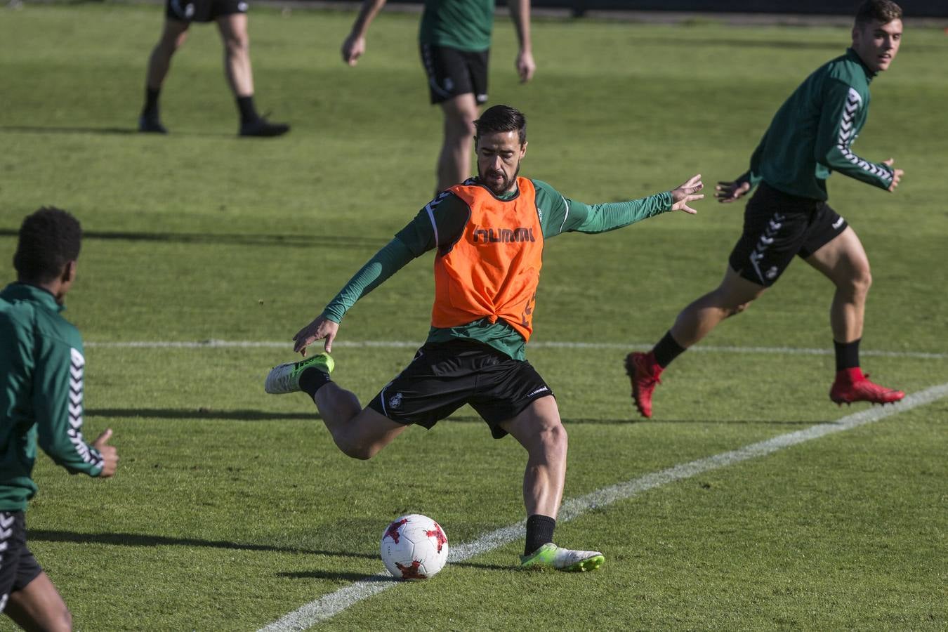 Imágenes del entrenamiento del Racing