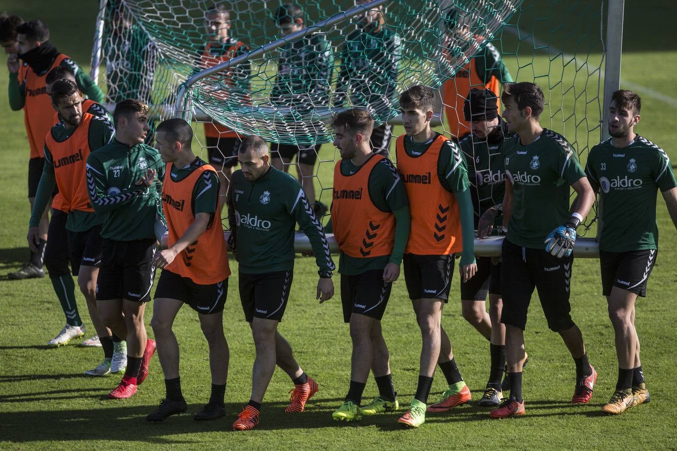 Imágenes del entrenamiento del Racing