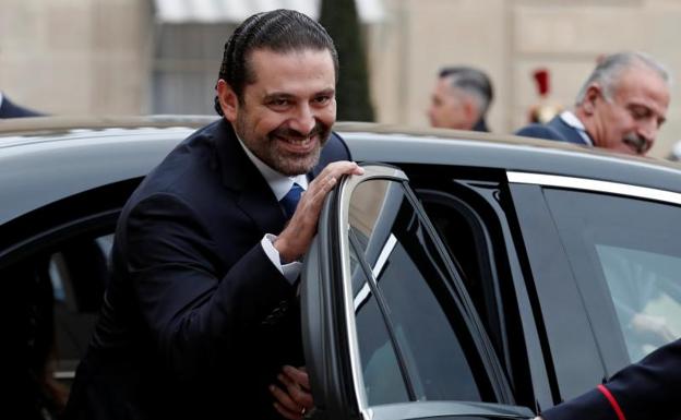 El primer ministro dimisionario libanés, Saad Hariri.