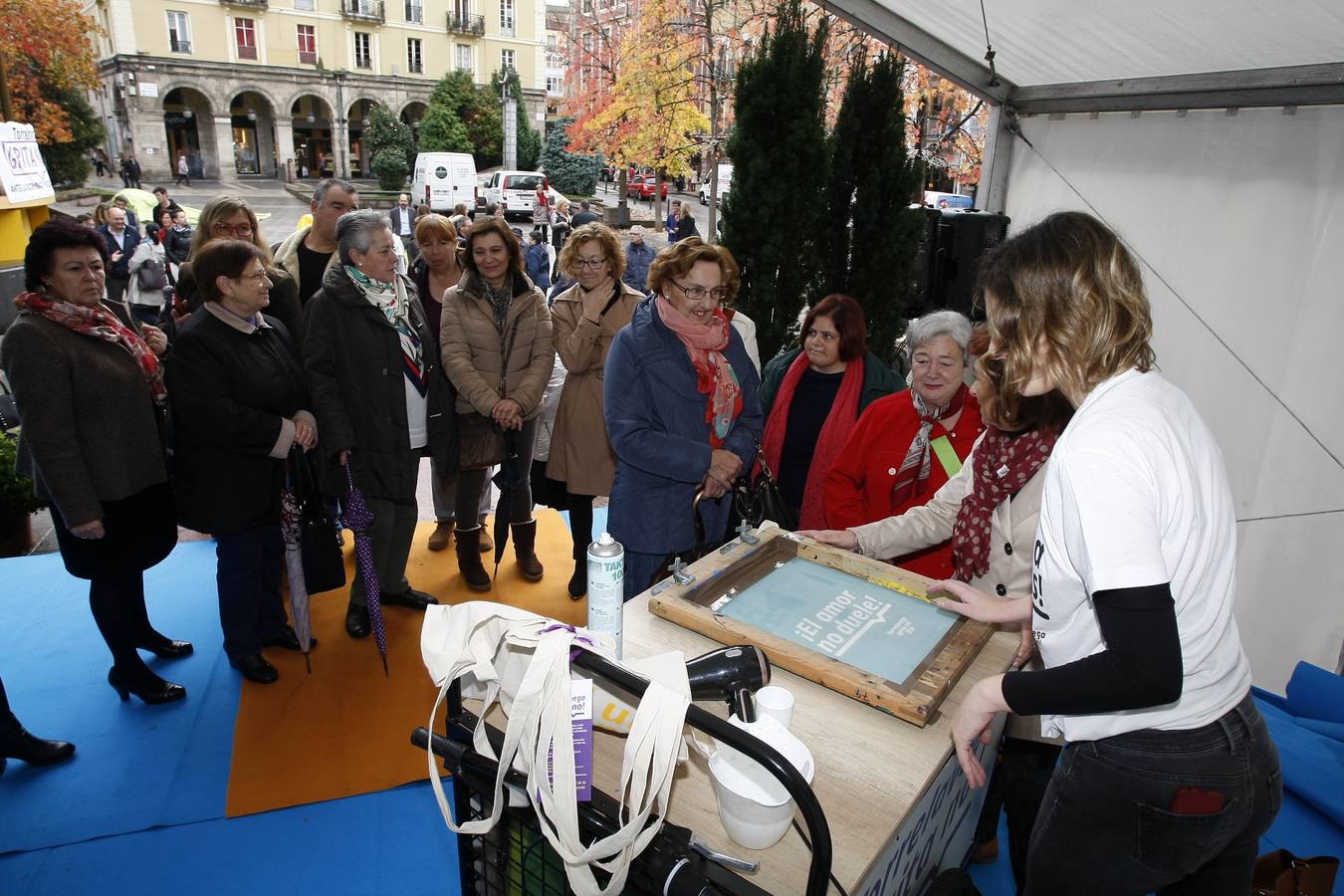 Torrelavega. Imprimación de camisetas