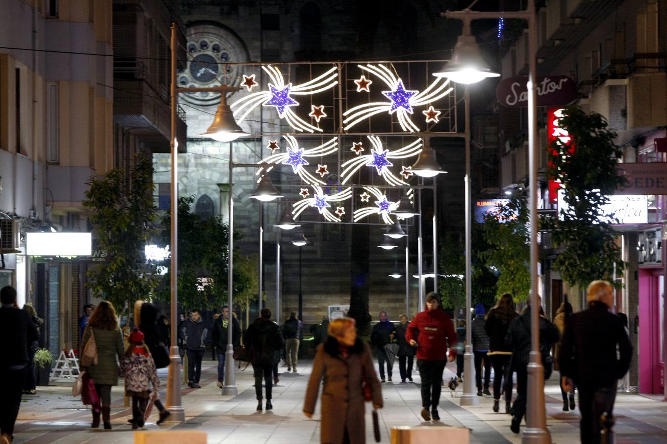 Encendido de luces navideñas en Torrelavega