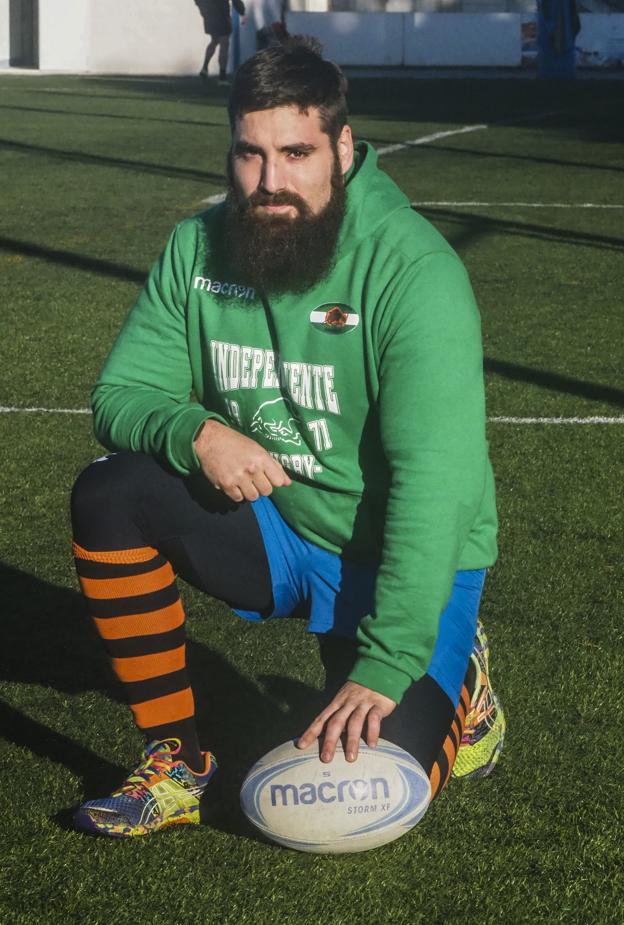 Luciano 'Lucho' Leibson, antes de un entrenamiento en San Román.