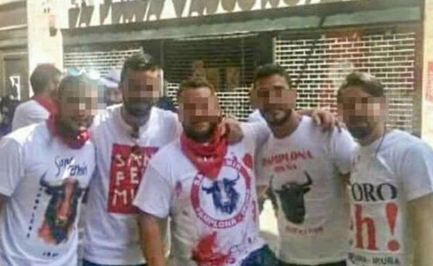 El grupo acusado de la violación en Sanfermines.