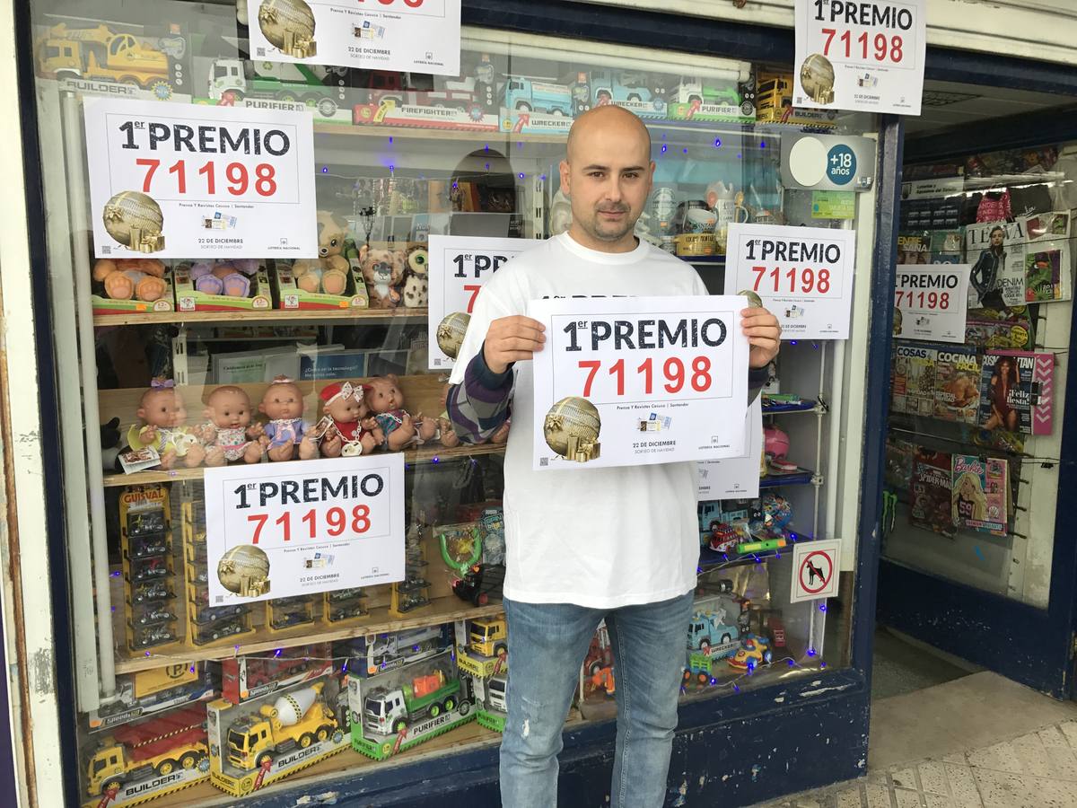 Alegría en Santander con el Gordo y el segundo premio de la Lotería de Navidad