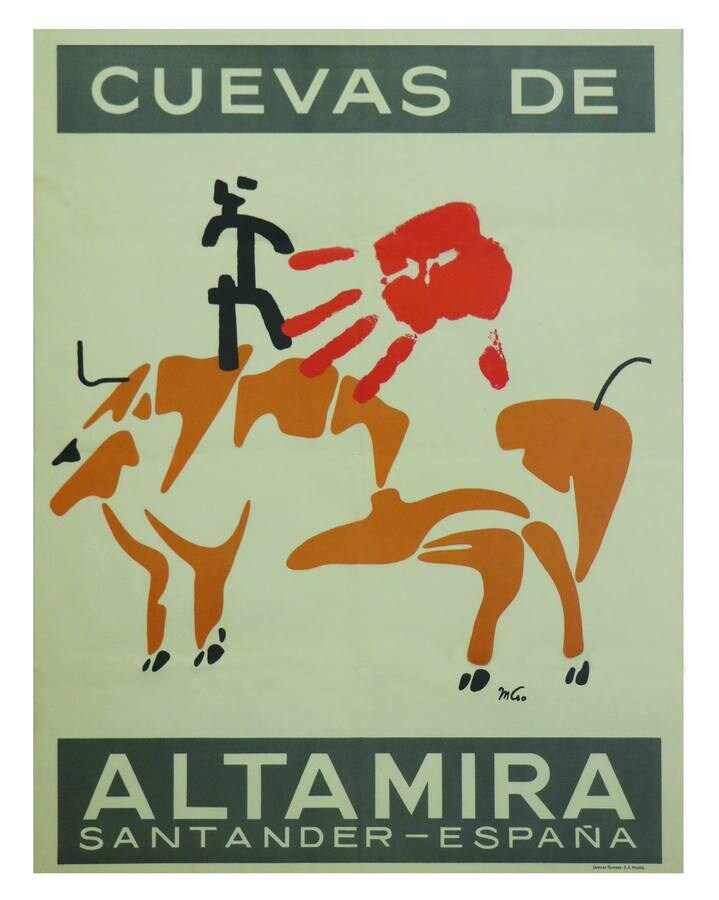 Mathias Goeritz: Cuevas de Altamira [cartel], 1948. Archivo Lafuente