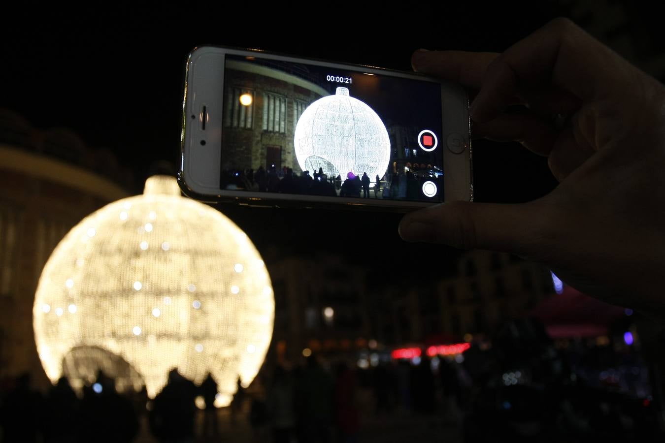 La bola da brillo a Torrelavega