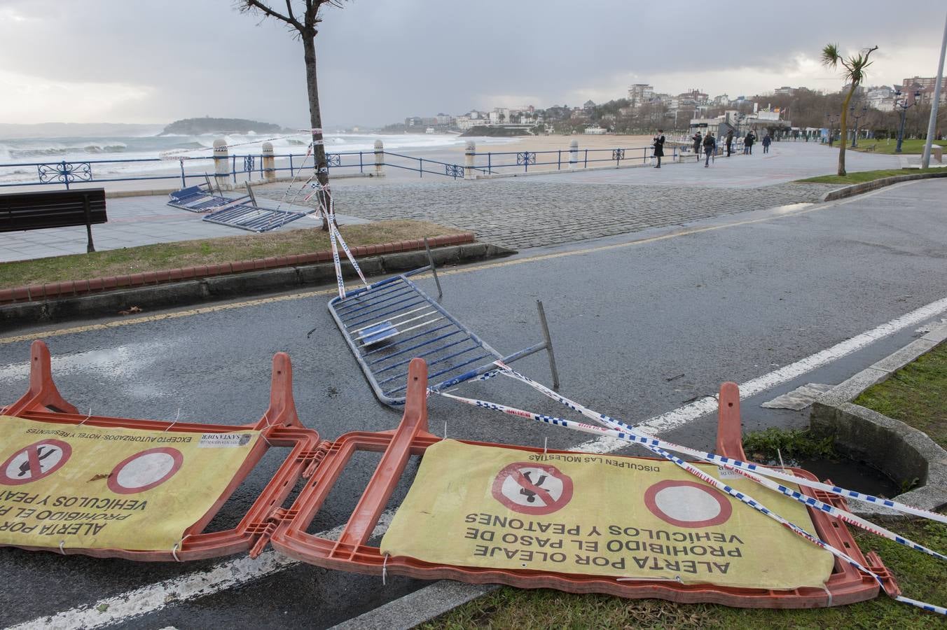 Un reguero de incidencias por el temporal de viento &#039;Bruno&#039; en Cantabria