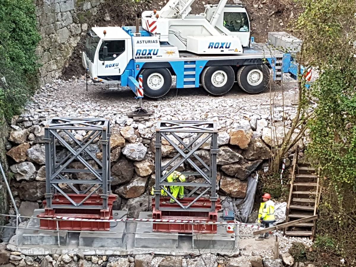 Continúan las obras en el Desfiladero de la Hermida