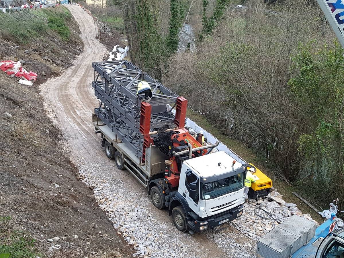 Continúan las obras en el Desfiladero de la Hermida